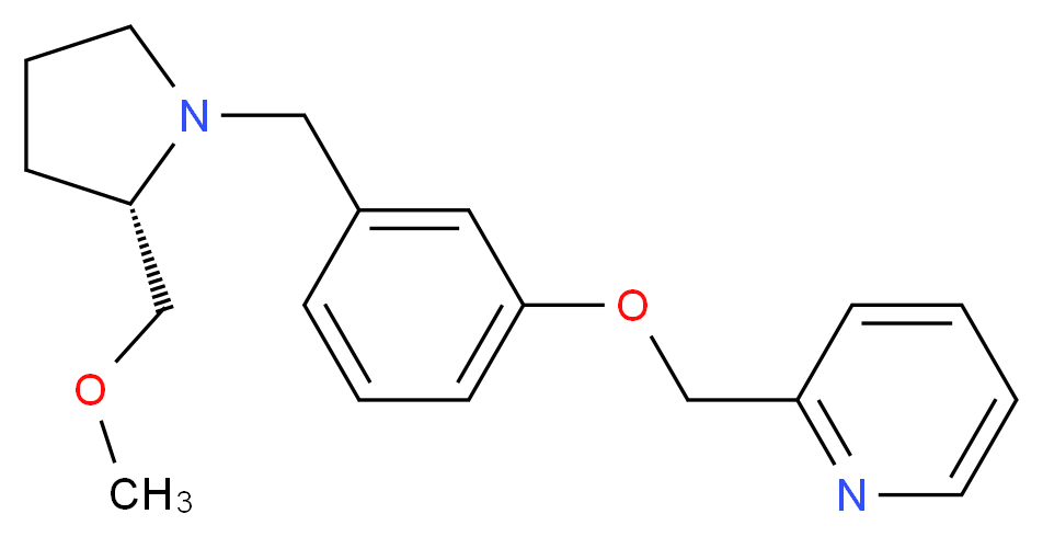 2-[(3-{[(2S)-2-(methoxymethyl)pyrrolidin-1-yl]methyl}phenoxy)methyl]pyridine_Molecular_structure_CAS_)