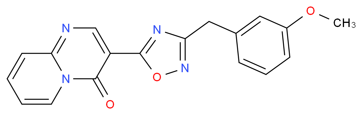 3-[3-(3-methoxybenzyl)-1,2,4-oxadiazol-5-yl]-4H-pyrido[1,2-a]pyrimidin-4-one_Molecular_structure_CAS_)