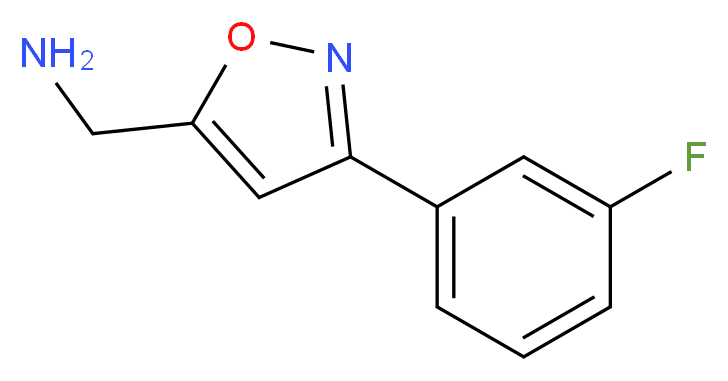 1-[3-(3-fluorophenyl)-5-isoxazolyl]methanamine_Molecular_structure_CAS_1033693-12-7)