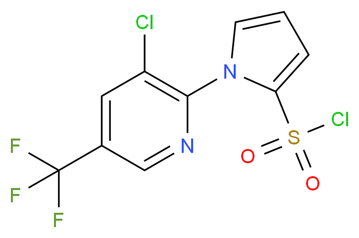 1-[3-Chloro-5-(trifluoromethyl)-2-pyridinyl]-1H-pyrrole-2-sulfonoyl chloride_Molecular_structure_CAS_)