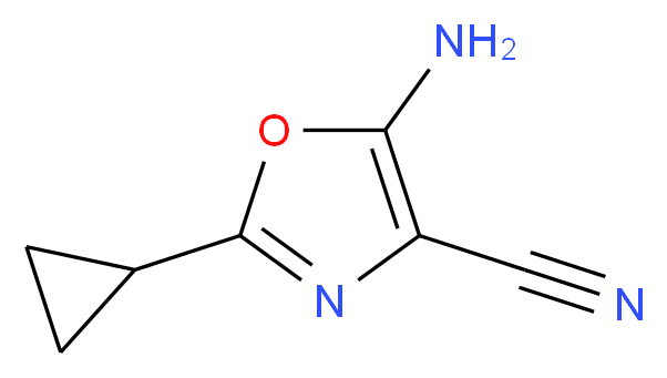 5-Amino-2-cyclopropyl-1,3-oxazole-4-carbonitrile_Molecular_structure_CAS_196411-04-8)