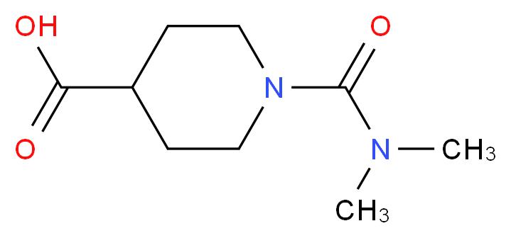 1-[(Dimethylamino)carbonyl]piperidine-4-carboxylic acid_Molecular_structure_CAS_)