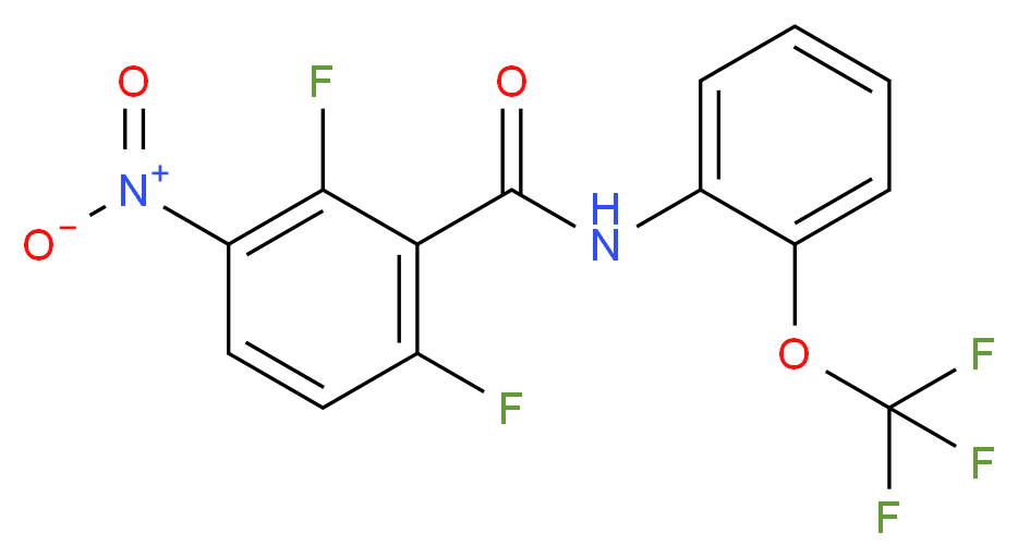 2,6-difluoro-3-nitro-N-[2-(trifluoromethoxy)phenyl]benzamide_Molecular_structure_CAS_)