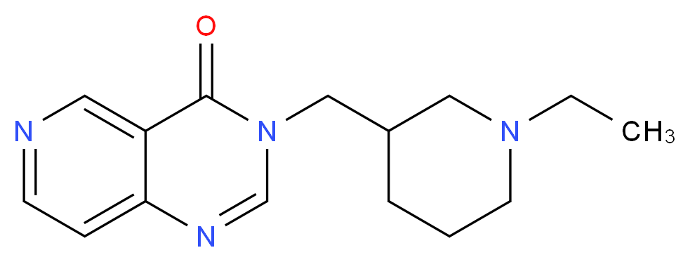 3-[(1-ethylpiperidin-3-yl)methyl]pyrido[4,3-d]pyrimidin-4(3H)-one_Molecular_structure_CAS_)