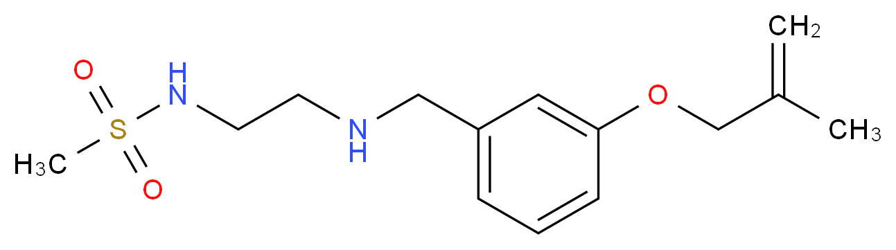 N-[2-({3-[(2-methylprop-2-en-1-yl)oxy]benzyl}amino)ethyl]methanesulfonamide_Molecular_structure_CAS_)