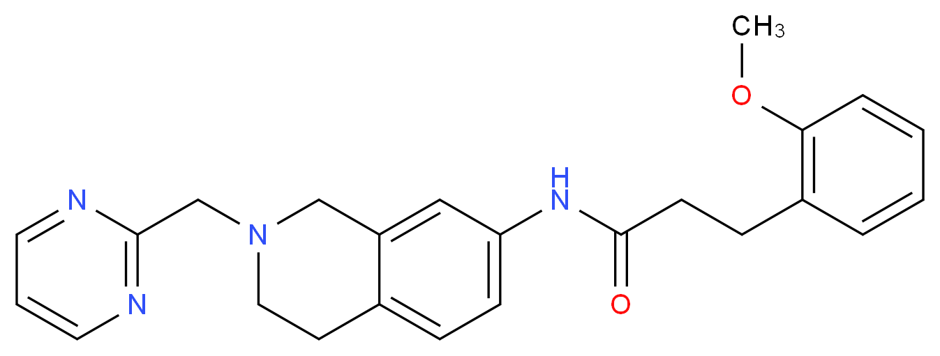 3-(2-methoxyphenyl)-N-[2-(pyrimidin-2-ylmethyl)-1,2,3,4-tetrahydroisoquinolin-7-yl]propanamide_Molecular_structure_CAS_)