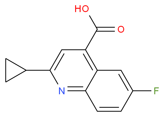 2-cyclopropyl-6-fluoroquinoline-4-carboxylic acid_Molecular_structure_CAS_)