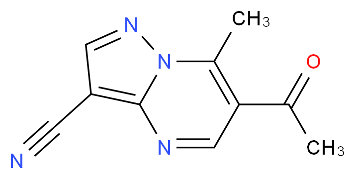 6-Acetyl-7-methylpyrazolo[1,5-a]pyrimidine-3-carbonitrile_Molecular_structure_CAS_83702-52-7)
