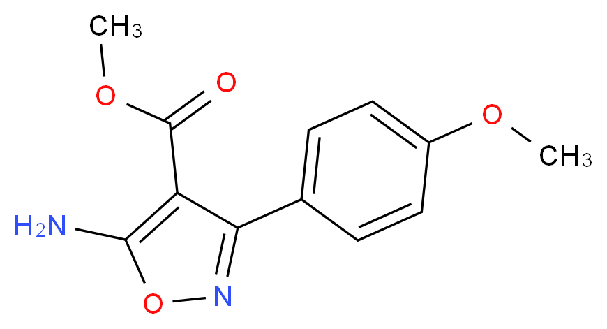 Methyl 5-amino-3-(4-methoxyphenyl)isoxazole-4-carboxylate_Molecular_structure_CAS_)