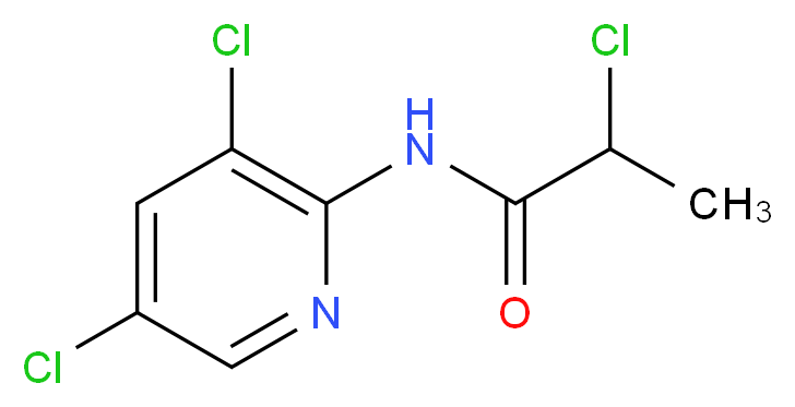 2-chloro-N-(3,5-dichloropyridin-2-yl)propanamide_Molecular_structure_CAS_)