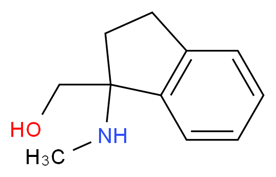 [1-(methylamino)-2,3-dihydro-1H-inden-1-yl]methanol_Molecular_structure_CAS_)