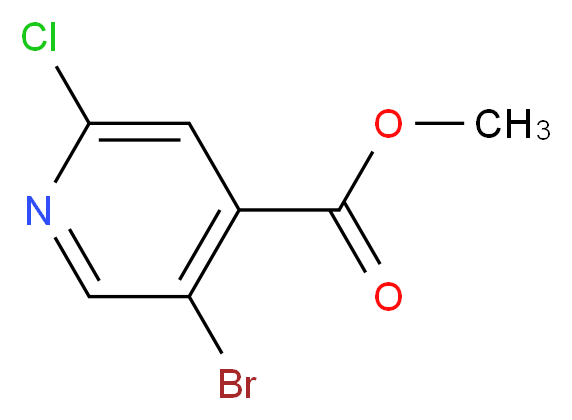 Methyl 5-bromo-2-chloroisonicotinate_Molecular_structure_CAS_886365-28-2)