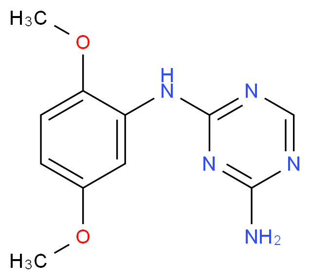N-(2,5-Dimethoxyphenyl)-1,3,5-triazine-2,4-diamine_Molecular_structure_CAS_)