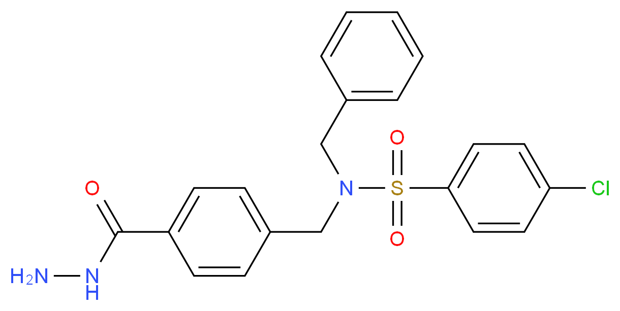 N-Benzyl-4-chloro-N-(4-hydrazinocarbonyl-benzyl)-benzenesulfonamide_Molecular_structure_CAS_)