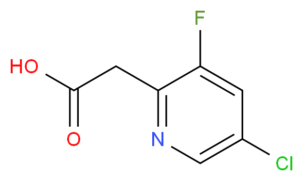 2-(5-Chloro-3-fluoropyridin-2-yl)acetic acid_Molecular_structure_CAS_1214323-94-0)