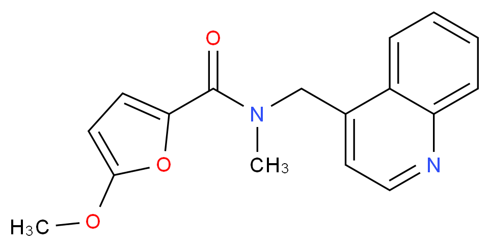 5-methoxy-N-methyl-N-(4-quinolinylmethyl)-2-furamide_Molecular_structure_CAS_)