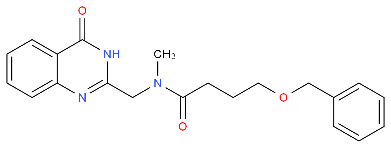 4-(benzyloxy)-N-methyl-N-[(4-oxo-3,4-dihydro-2-quinazolinyl)methyl]butanamide_Molecular_structure_CAS_)