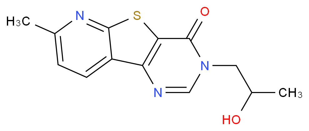 3-(2-hydroxypropyl)-7-methylpyrido[3',2':4,5]thieno[3,2-d]pyrimidin-4(3H)-one_Molecular_structure_CAS_)