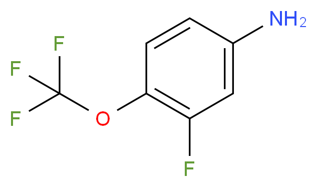 3-Fluoro-4-(trifluoromethoxy)aniline, JRD_Molecular_structure_CAS_)