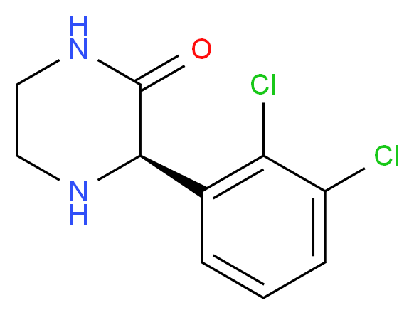 (R)-3-(2,3-DICHLORO-PHENYL)-PIPERAZIN-2-ONE_Molecular_structure_CAS_)