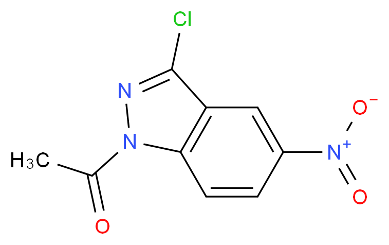 1-(3-Chloro-5-nitro-1H-indazol-1-yl)-1-ethanone_Molecular_structure_CAS_68159-07-9)