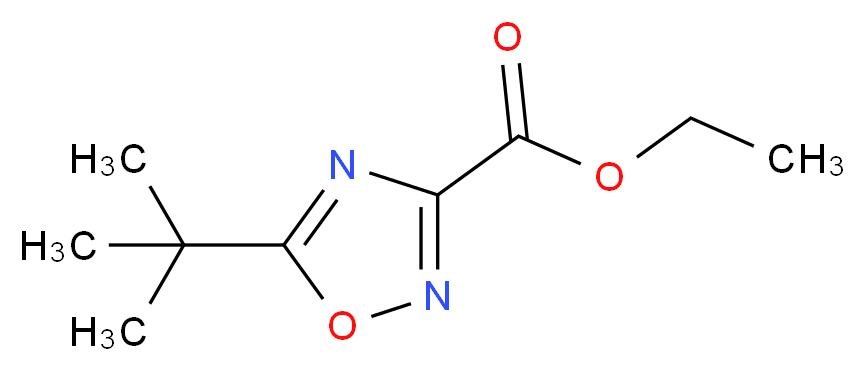 Ethyl 5-tert-butyl-1,2,4-oxadiazole-3-carboxylate_Molecular_structure_CAS_158154-63-3)