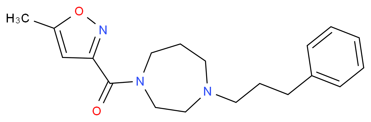 1-[(5-methyl-3-isoxazolyl)carbonyl]-4-(3-phenylpropyl)-1,4-diazepane_Molecular_structure_CAS_)