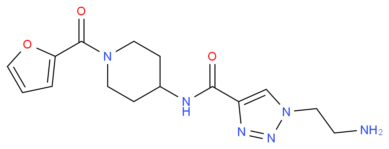 1-(2-aminoethyl)-N-[1-(2-furoyl)piperidin-4-yl]-1H-1,2,3-triazole-4-carboxamide_Molecular_structure_CAS_)