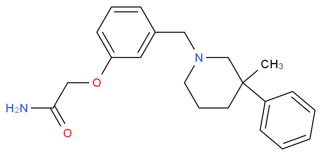 2-{3-[(3-methyl-3-phenylpiperidin-1-yl)methyl]phenoxy}acetamide_Molecular_structure_CAS_)