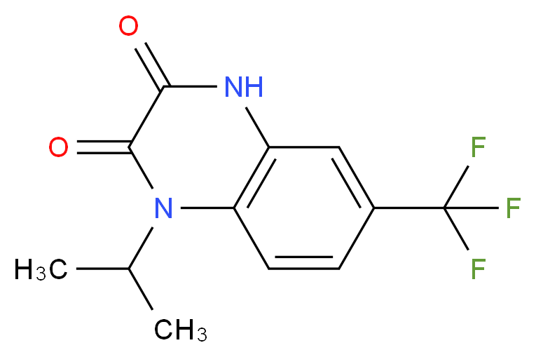 1-Isopropyl-6-(trifluoromethyl)-1H,4H-quinoxaline-2,3-dione_Molecular_structure_CAS_)