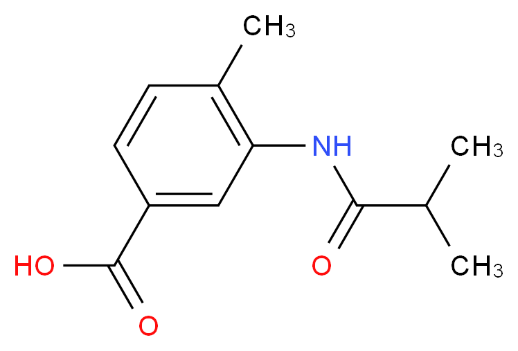 3-(Isobutyrylamino)-4-methylbenzoic acid_Molecular_structure_CAS_)