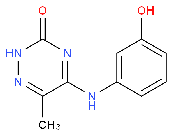 5-[(3-hydroxyphenyl)amino]-6-methyl-1,2,4-triazin-3(2H)-one_Molecular_structure_CAS_685551-56-8)