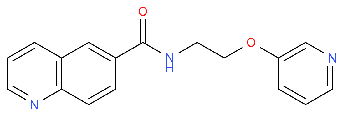 N-[2-(3-pyridinyloxy)ethyl]-6-quinolinecarboxamide_Molecular_structure_CAS_)