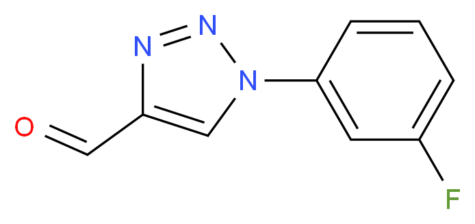 1-(3-FLUOROPHENYL)-1H-1,2,3-TRIAZOLE-4-CARBALDEHYDE_Molecular_structure_CAS_)