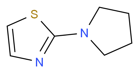2-(pyrrolidin-1-yl)-1,3-thiazole_Molecular_structure_CAS_)