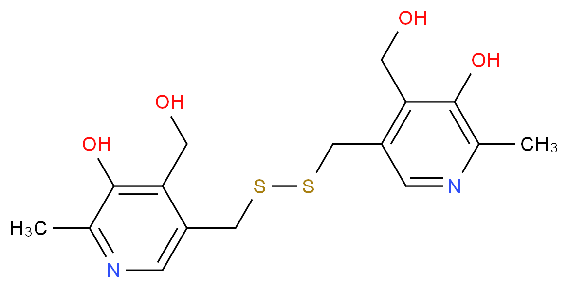 5,5'-(disulfanediylbis(methylene))bis(4-(hydroxymethyl)-2-methylpyridin-3-ol)_Molecular_structure_CAS_)