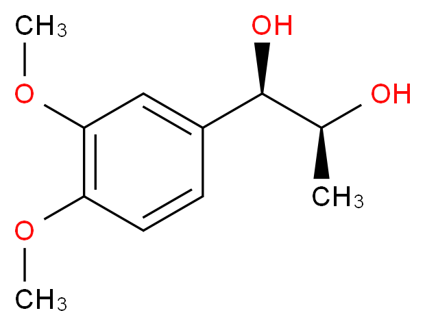 1-(3,4-Dimethoxyphenyl)propane-1,2-diol_Molecular_structure_CAS_20133-19-1)