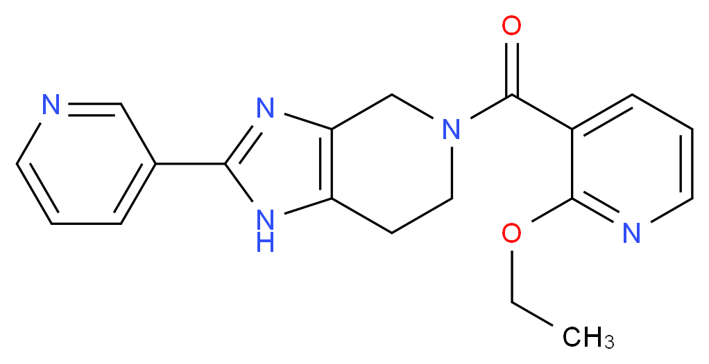 5-[(2-ethoxypyridin-3-yl)carbonyl]-2-pyridin-3-yl-4,5,6,7-tetrahydro-1H-imidazo[4,5-c]pyridine_Molecular_structure_CAS_)