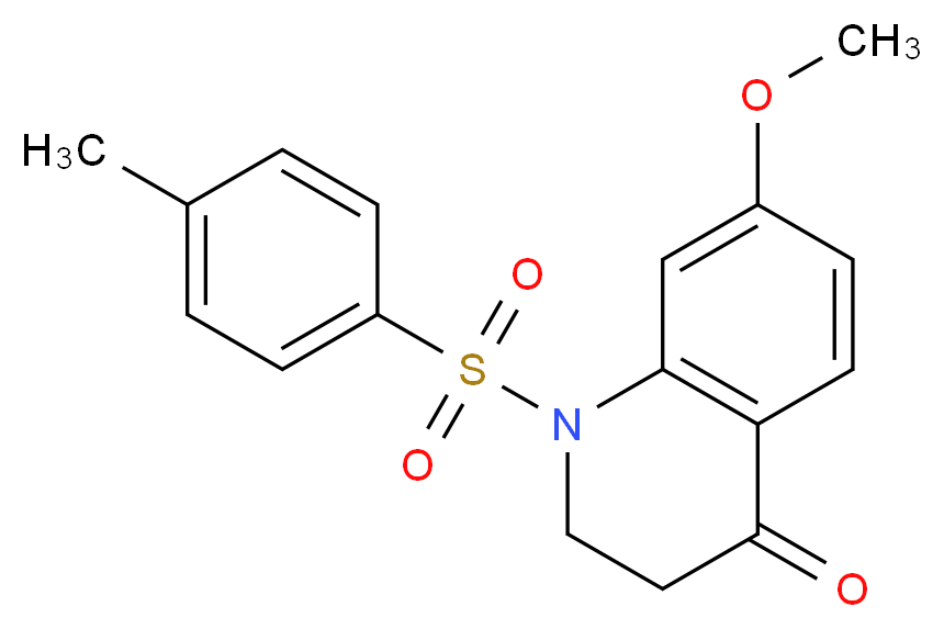 7-METHOXY-1-[(4-METHYLPHENYL)SULFONYL]-2,3-DIHYDROQUINOLIN-4(1H)-ONE_Molecular_structure_CAS_901-90-6)