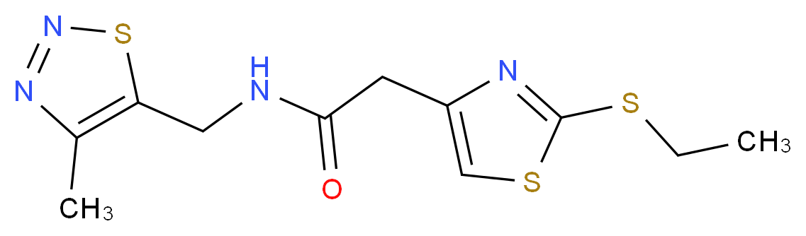 2-[2-(ethylthio)-1,3-thiazol-4-yl]-N-[(4-methyl-1,2,3-thiadiazol-5-yl)methyl]acetamide_Molecular_structure_CAS_)