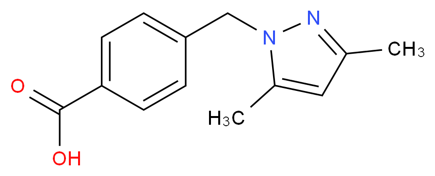 4-[(3,5-Dimethyl-1H-pyrazol-1-yl)methyl]benzoic acid_Molecular_structure_CAS_312531-87-6)