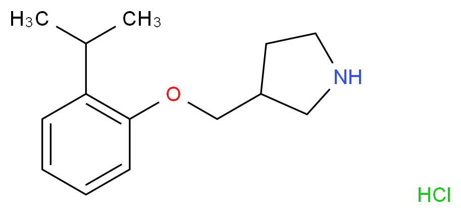 3-[(2-Isopropylphenoxy)methyl]pyrrolidine hydrochloride_Molecular_structure_CAS_)