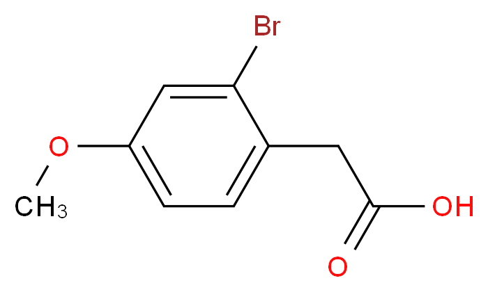 2-Bromo-4-methoxyphenylacetic acid_Molecular_structure_CAS_66916-99-2)