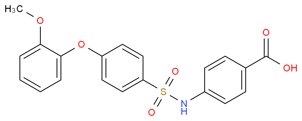 4-[4-(2-Methoxyphenoxy)phenylsulfonylamino]benzoic acid_Molecular_structure_CAS_612044-43-6)