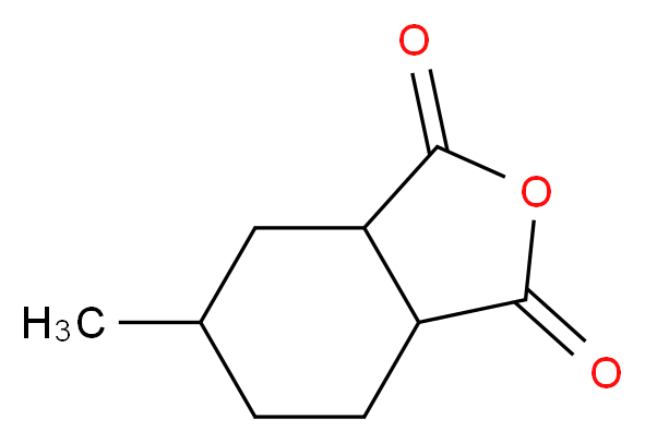 4-Methyl-1,2-cyclohexanedicarboxylic anhydride, mixture of isomers_Molecular_structure_CAS_19438-60-9)