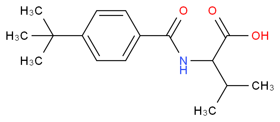 2-(4-tert-Butyl-benzoylamino)-3-methyl-butyric acid_Molecular_structure_CAS_)