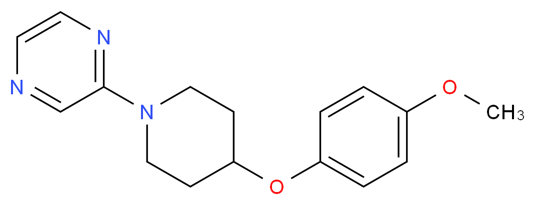 2-[4-(4-methoxyphenoxy)-1-piperidinyl]pyrazine_Molecular_structure_CAS_)
