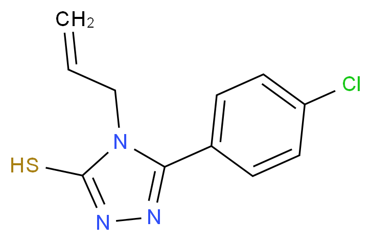 4-Allyl-5-(4-chlorophenyl)-4H-1,2,4-triazole-3-thiol_Molecular_structure_CAS_)
