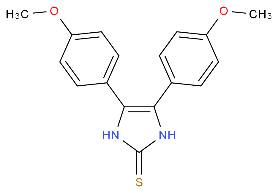 4,5-Bis-(4-methoxy-phenyl)-1,3-dihydro-imidazole-2-thione_Molecular_structure_CAS_39908-69-5)