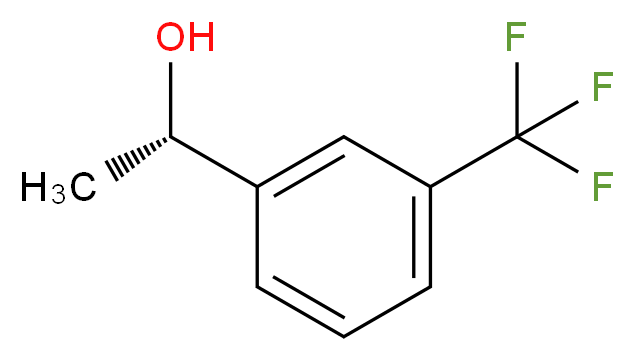 (1S)-1-[3-(trifluoromethyl)phenyl]ethan-1-ol_Molecular_structure_CAS_)